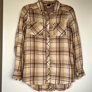 Free People Plaid shirt. Size XS.